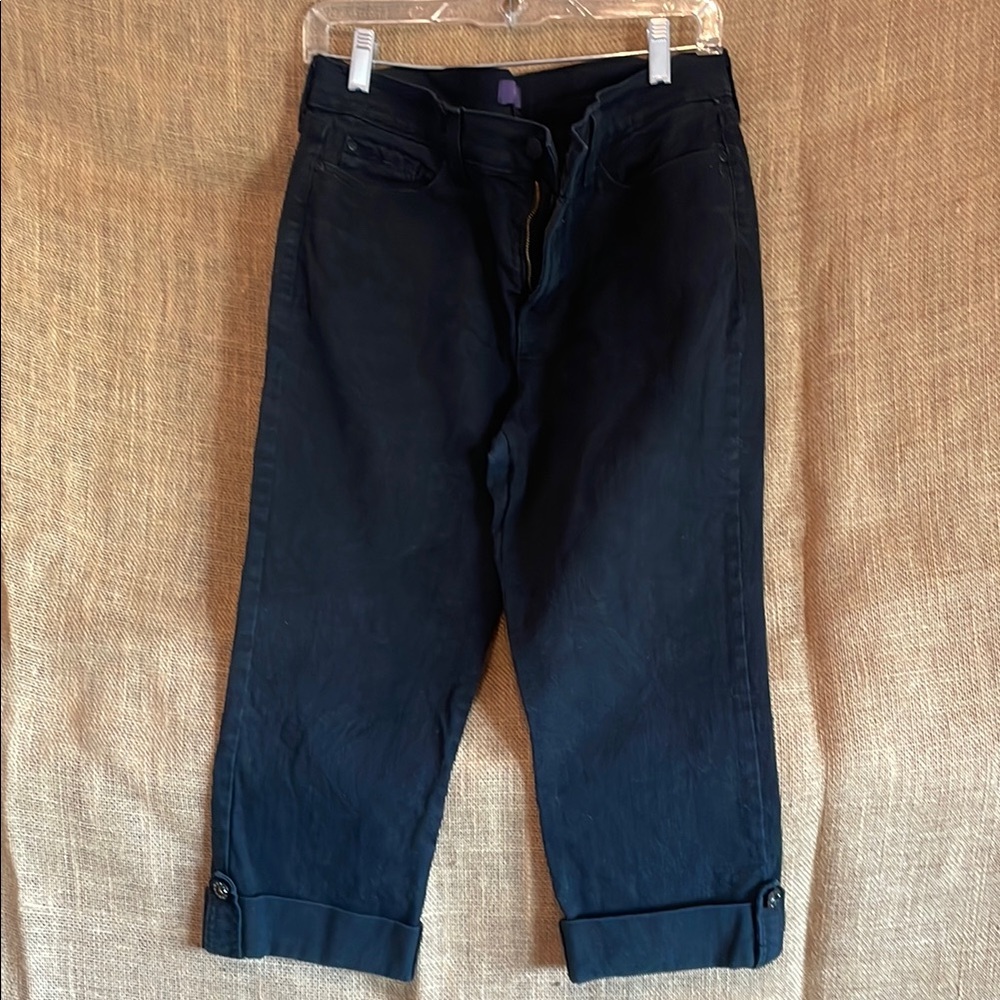 NYDJ Black Denim Crop size 10